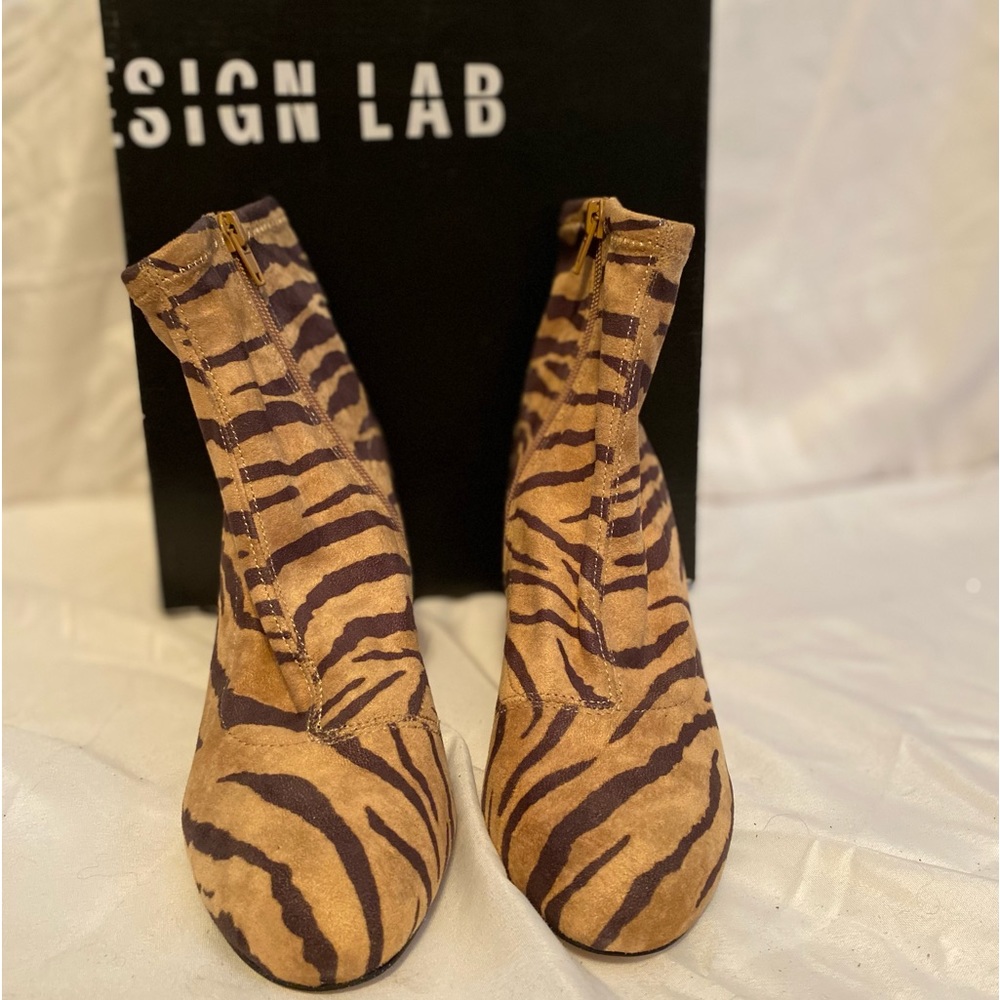 Design lab tiger, print ankle boots